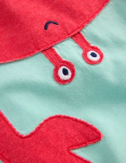 T-shirt à manches courtes et appliqué fun