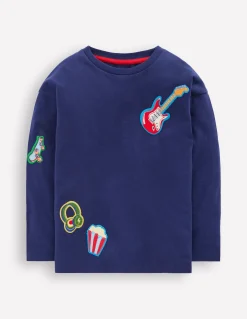 T-shirt à manches longues et écussons