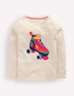 T-shirt à manches longues en bouclé