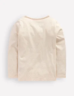 T-shirt à manches longues en bouclé