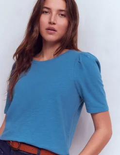 T-shirt à manches plissées
