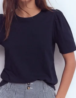 T-shirt à manches plissées