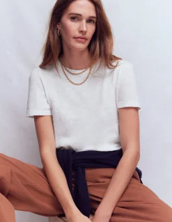 T-shirt à manches plissées