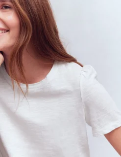 T-shirt à manches plissées