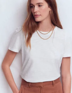 T-shirt à manches plissées