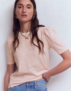 T-shirt à manches plissées