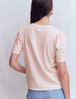 T-shirt à manches plissées