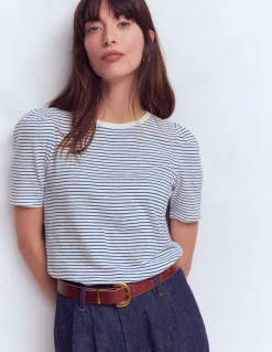 T-shirt à manches plissées