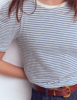 T-shirt à manches plissées