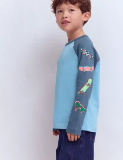 T-shirt à manches raglan imprimées