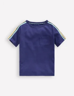 T-shirt à manches raglan motif arc-en-ciel