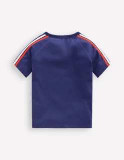 T-shirt à manches raglan motif arc-en-ciel