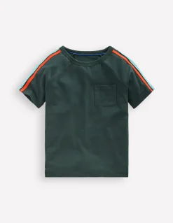 T-shirt à manches raglan motif arc-en-ciel