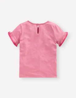 T-shirt à manches volantées