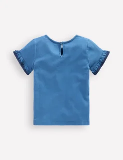 T-shirt à manches volantées