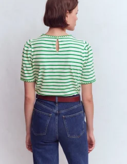 T-shirt Ali festonné