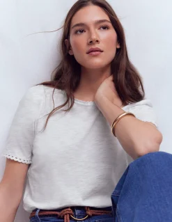 T-shirt Ali festonné