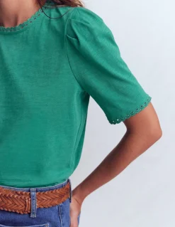 T-shirt Ali festonné