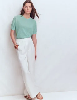 T-shirt boutonné Agnes en lin