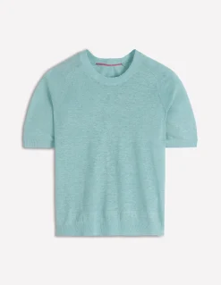 T-shirt boutonné Agnes en lin