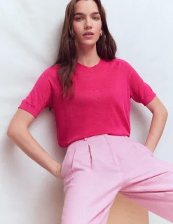 T-shirt boutonné Agnes en lin
