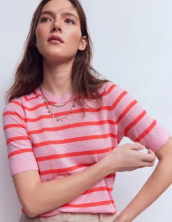 T-shirt boutonné Agnes en lin