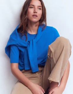 T-shirt col rond Emilia en coton