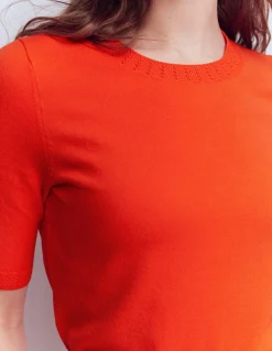 T-shirt col rond Emilia en coton