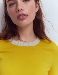 T-shirt col rond Emilia en coton