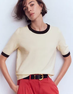 T-shirt col rond Emilia en coton