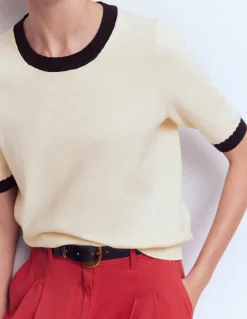 T-shirt col rond Emilia en coton