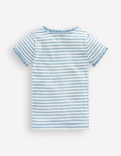 T-shirt côtelé à manches courtes