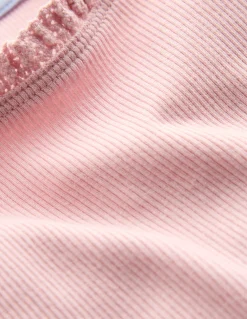 T-shirt côtelé à manches courtes