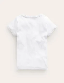 T-shirt côtelé à manches courtes