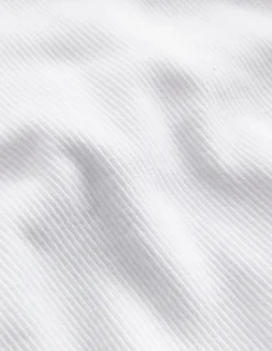 T-shirt côtelé à manches courtes