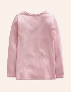 T-shirt côtelé à manches longues