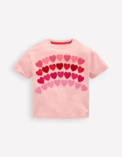 T-shirt décontracté à appliqué