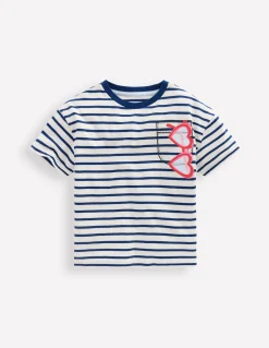 T-shirt décontracté à appliqué