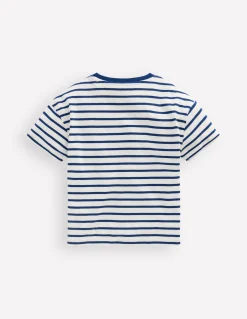 T-shirt décontracté à appliqué