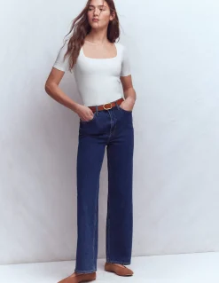 T-shirt double épaisseur à col carré