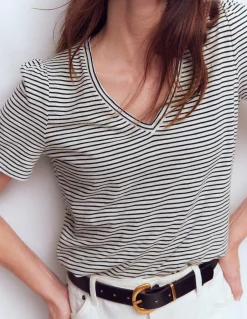 T-shirt flammé Sophie à col V