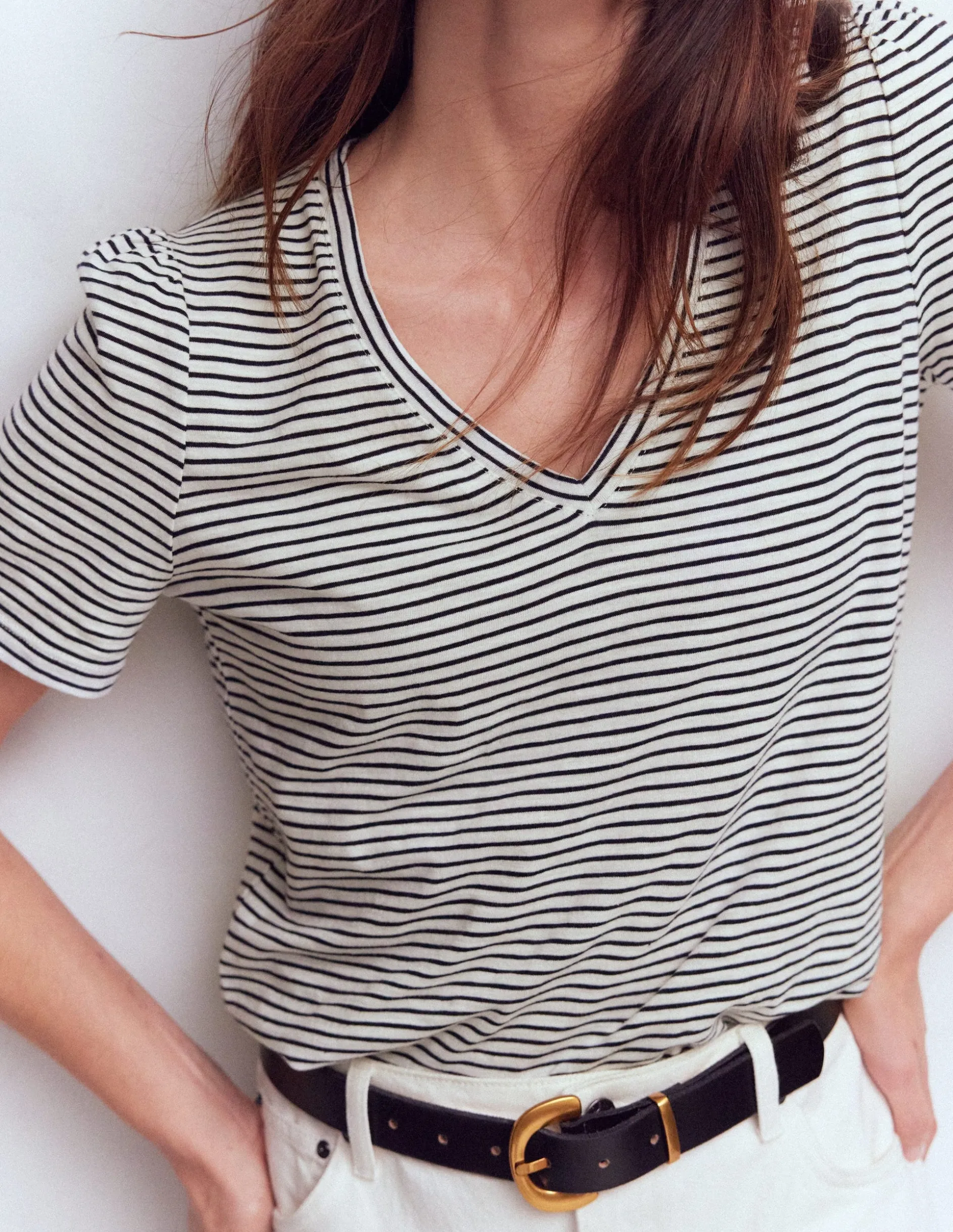 T-shirt flammé Sophie à col V