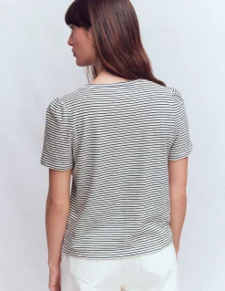 T-shirt flammé Sophie à col V