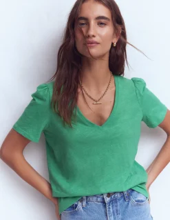 T-shirt flammé Sophie à col V