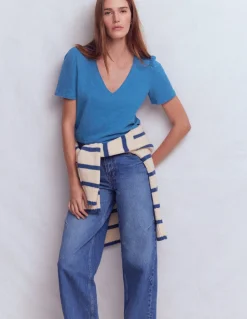 T-shirt flammé Sophie à col V