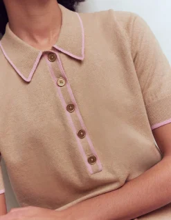 T-shirt Liz à col tunisien