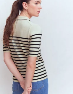 T-shirt Liz à col tunisien