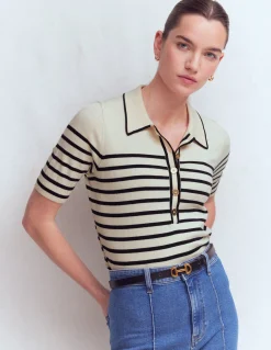 T-shirt Liz à col tunisien