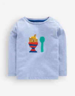 T-shirt manches longues à appliqué