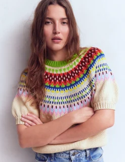 T-shirt Margot à manches bouffantes